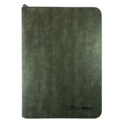 Ultra Pro Premium 9-Pocket Zippered Pro-Binder Suede Emerald